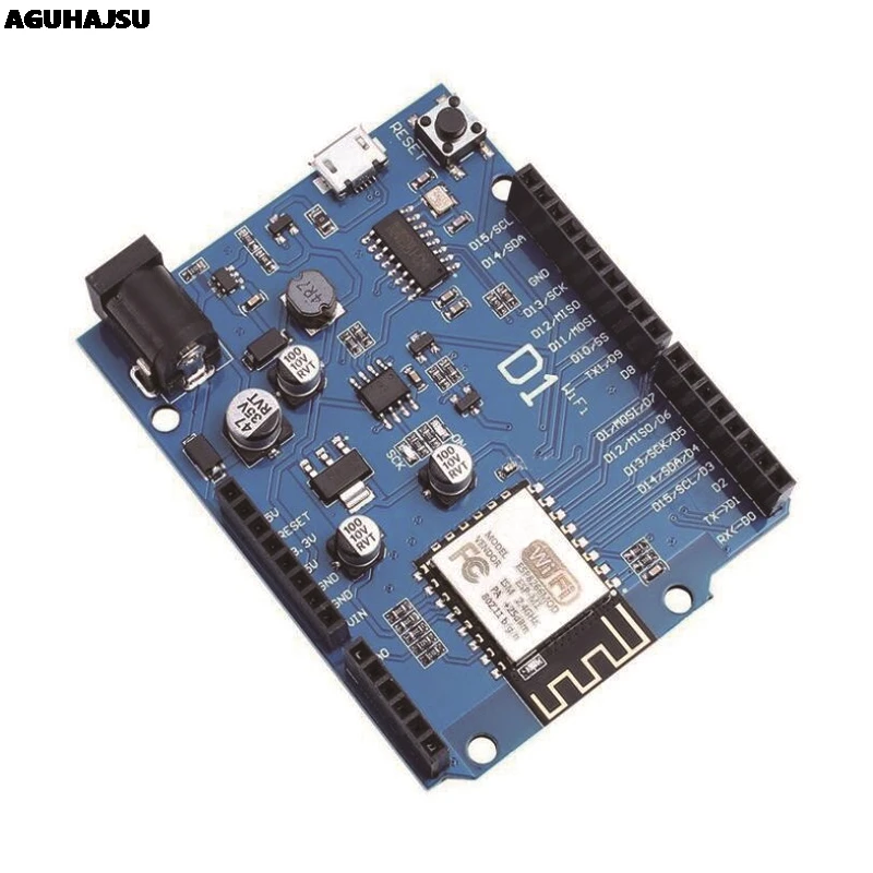 Умная электроника Φ WeMos D1 WiFi uno на основе ESP8266 экран для arduino ESP-12F | Электронные