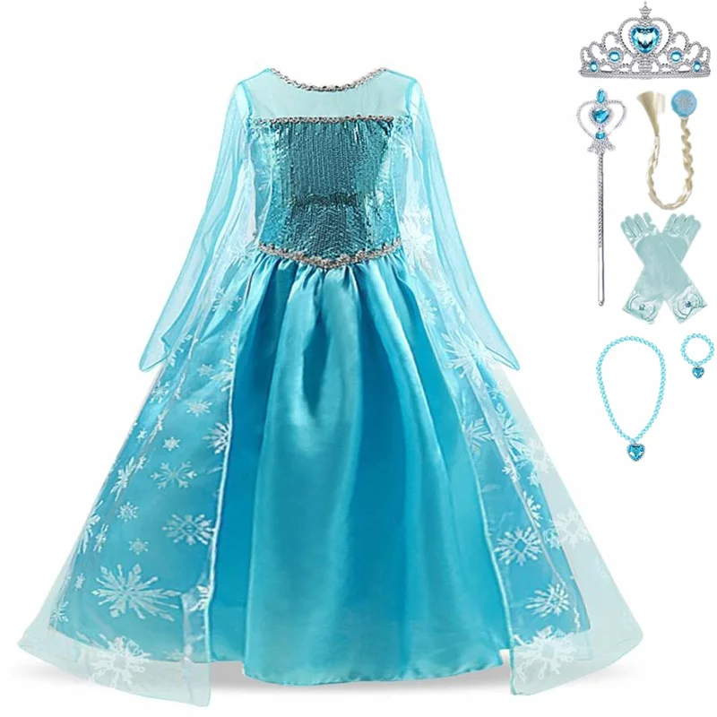 Girls Halloween Dresses Kids Carnival Cosplay Party Princess Costume Children Dress Up 4 5 6 7 8 9 10 Years Disguise Clothing