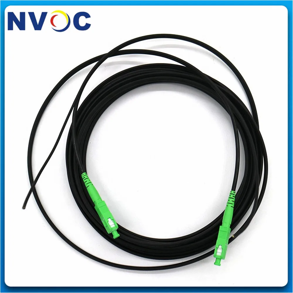 50 м 1 ядро Крытый FTTH волоконно-оптический капельный кабель патч-корд SC/APC в SC/APC Simplex SM G657A1 LSZH GJXH капельный кабель патч-корд