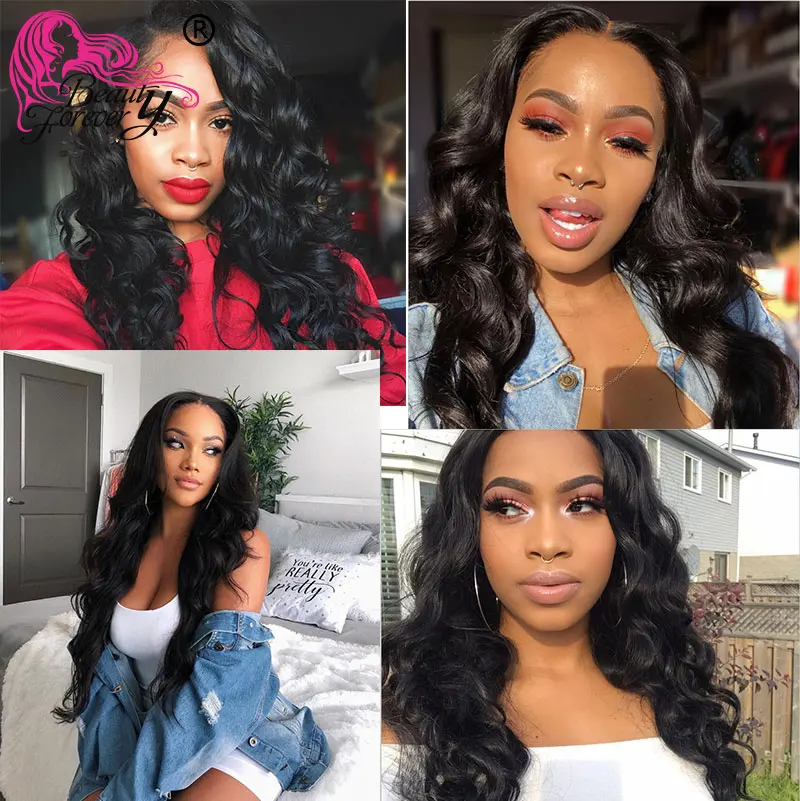 Beauty Forever Brazilian Body Wave 3 Bundles with 2pcs Closures Remy Human Hair Weave Bundles with Closure