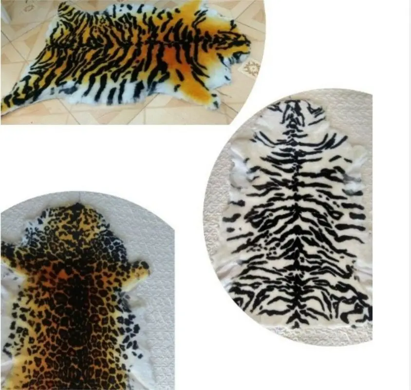 Luxury Tiger/White Tiger/Leopard Printed Rug Super Soft Faux Fur Throw Blanket for Living Room Bedroom Window Sofa | Дом и сад