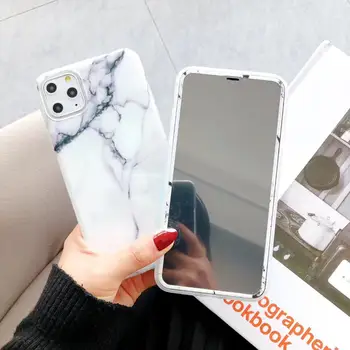 

Marbel 360 Protection For iPhone11 Pro Xsmax XR 7/8PLUS 6s Phone Case Screen Tempered Glass TPU Cover W/ Back Soft Case Casing