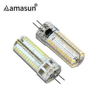 

10Pcs G4 SMD3014 3W 4W 5W 6W 9W LED Corn Bulb lamp AC220V Silicone lampada led Spot light For Crystal Chandelier lighting Luz De