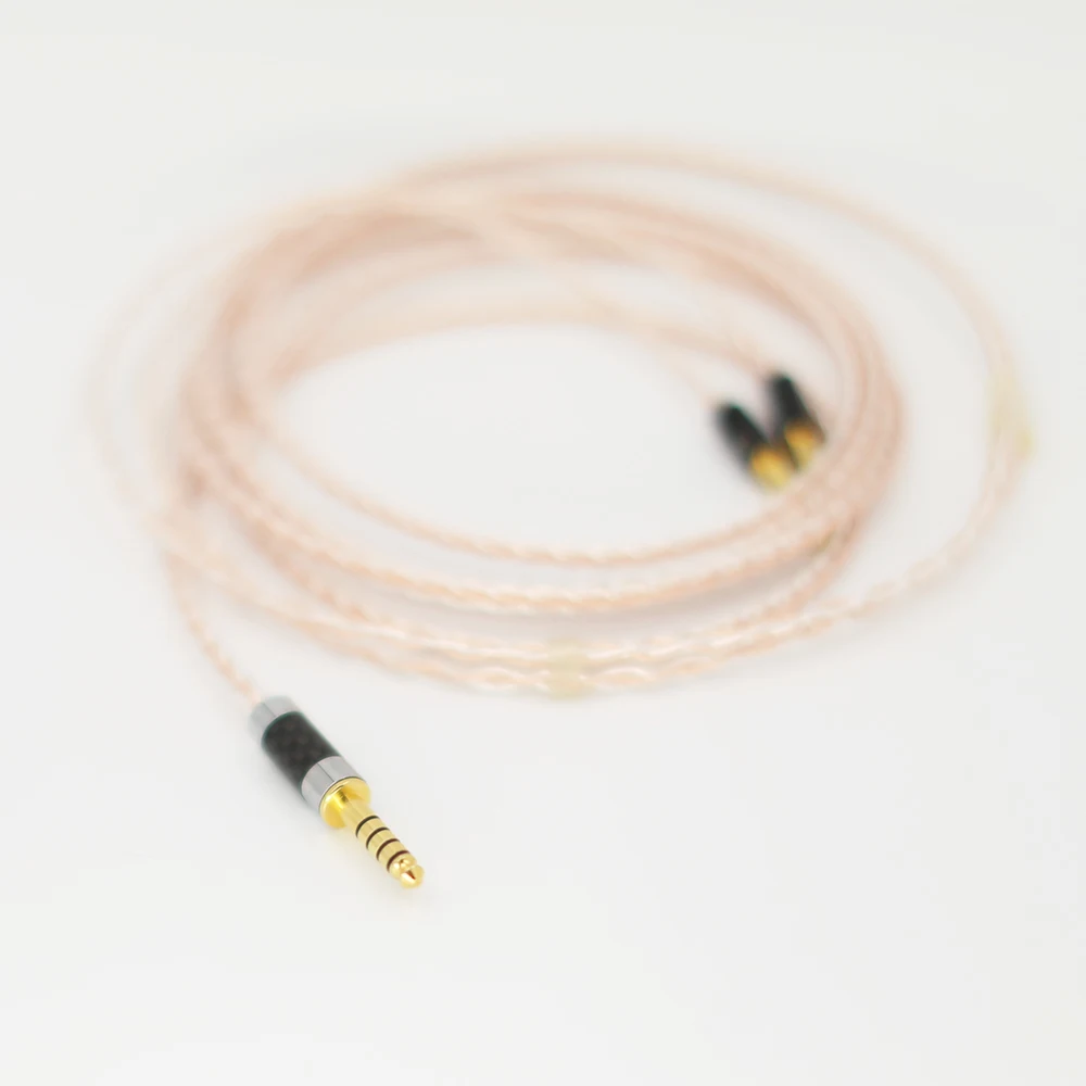 Audiocrast 8cores Headphones Cable 3 5 stereo Audio Plug Audio Upgrade Cable For Meze 99 Classics Focal Elear