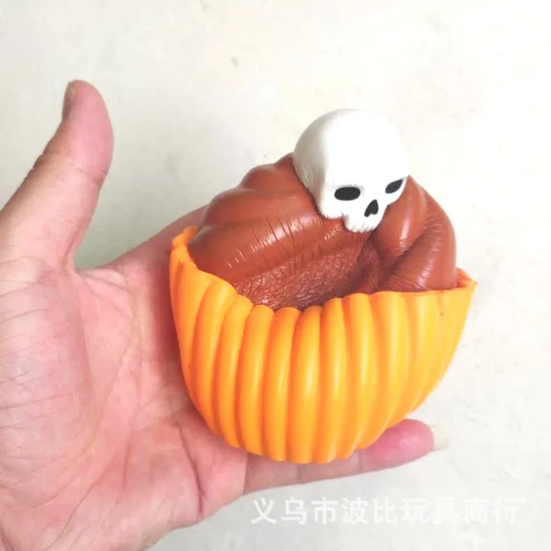 Пена памяти PU игрушки пены памяти череп чашки мороженое пены памяти Pu череп слойка