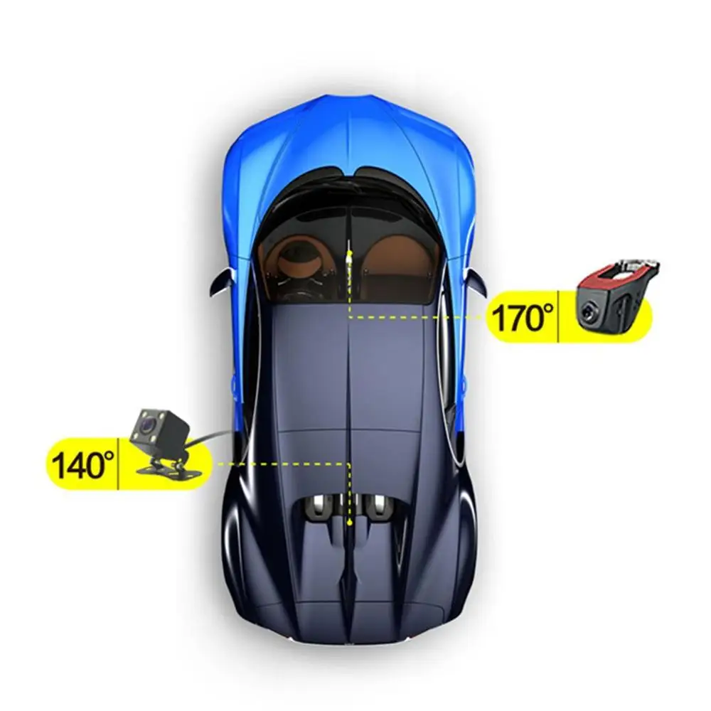 Специальный автомобиль Wifi скрытый 1080P до и после двойной записи электронная собака вождения рекордер профессиональный