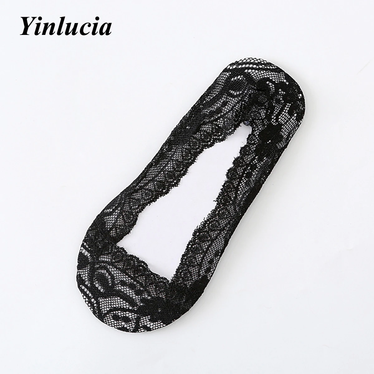 

5 Pairs Socks Women Lace Invisible Socks Silicone Non-Slip Slippers Women Cotton Ladies Slippers High Heels Accessories Silk