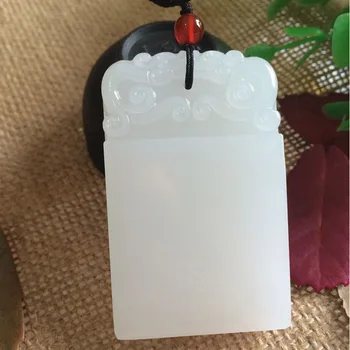 

Natural Afghan White Jade Pendant