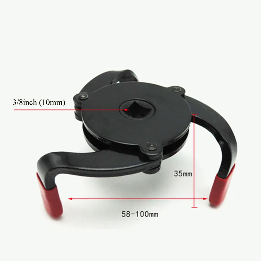 

1x Universal Car Tool 3 Jaws 2-Way Oil Filter Wrench Adjustable Spanner Remover