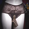 New Sexy  Lace gay Shorts Opened Penis Sleeve Breathable Underwear Men Briefs Large Size Open Crotch Oily Penis Pouch Panties 4