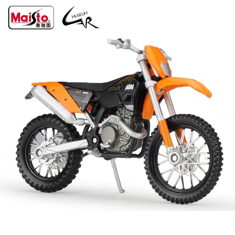 

Maisto 1:18 KTM 450 EXC Metal Diecast Scale Model Motorcycle Kit Display Collections Gift Toy