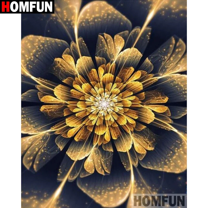 Алмазная 5D картина HOMFUN алмазная вышивка Цветочный пейзаж ручная работа домашний