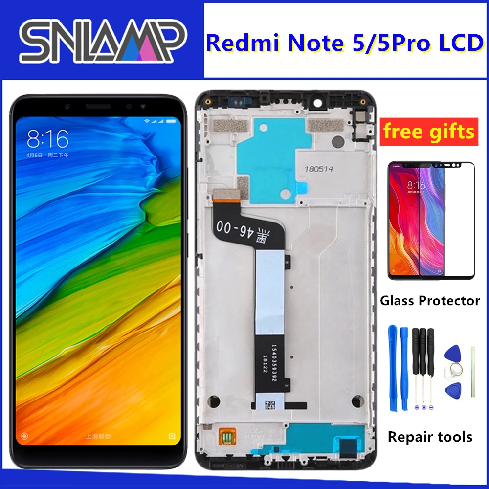 5 99 &quotОригинальный дисплей для Xiaomi Redmi Note lcd сенсорный экран с рамкой Pro замена ЖК