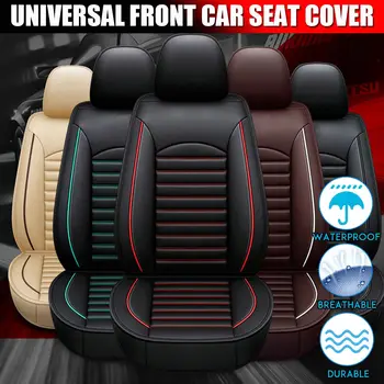 

Universal Full PU Leather Front Car Seat Covers Fashion Style Breathable Car Seat Cover Auto Interior Car Seat Protector Set
