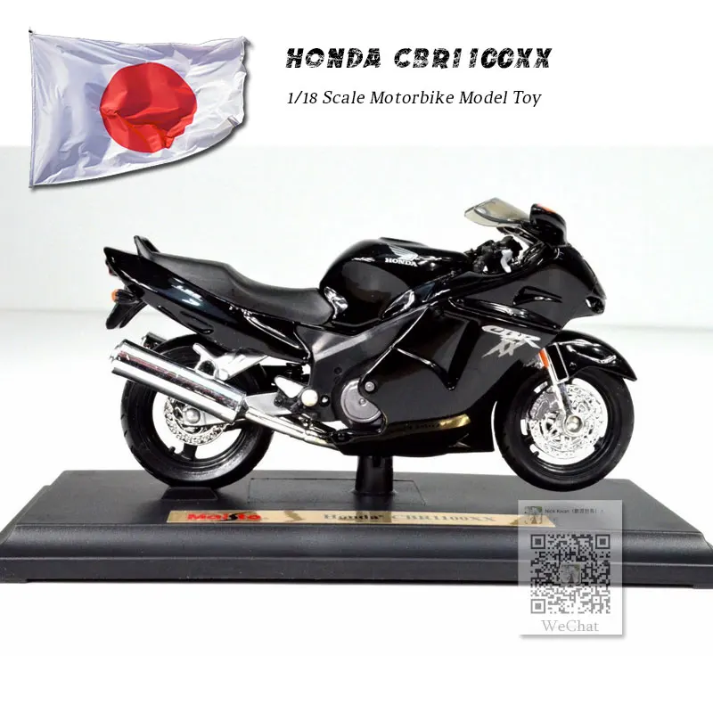 6 шт./лот MAISTO 1/18 весы игрушки, модели мотоциклов HONDA CBR1100XX отлитый под давлением металлический мотоцикл модели игрушки