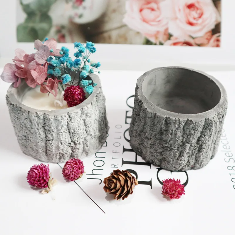 Silicone Mold for Flower Pot and Vase, Concrete Cement Mold, DIY Clay Ashtray, Candle Holder Mould, Gypsum Silicone Mold