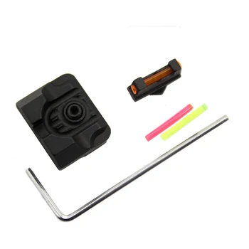 

Tactical .230 Fiber Optic Front And Rear Sight Set Combat Glock Sight V3 Fits Glock Gen 3 And 4models For Hunting Accessories