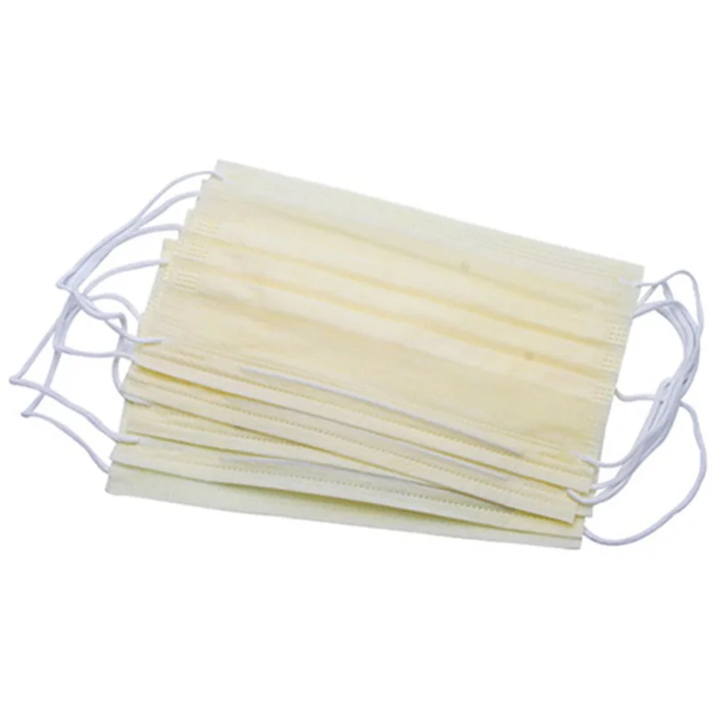 

100Pcs Non Woven Disposable Face Respirator Mask 3 Layer Earloop Activated Anti-Dust Proof Mouth Mask