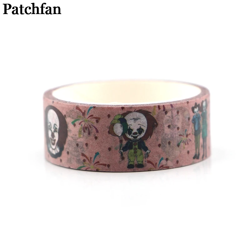 Patchfan Stephen King's It 90s мультипликационный Забавный DIY Скрапбукинг детская Бумага васи маскирующая Лента Печатный шаблон стикер Пастер A2217
