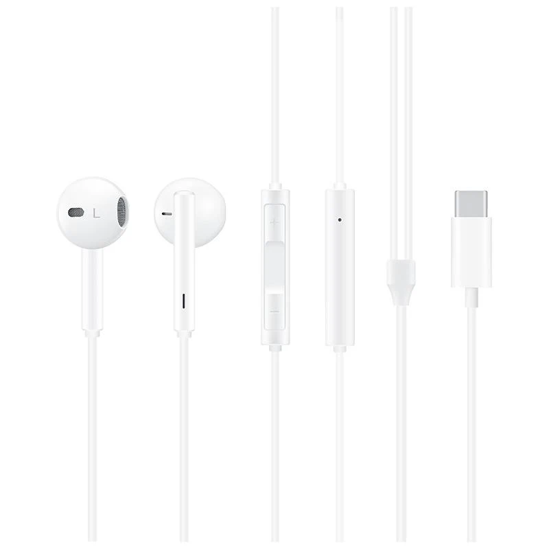 Для HUAWEI наушники usb type C CDLA Hearphone микрофон для HUAWEI P10 P20 P30 mate 10 20 30 Pro совместимый для Xiaomi для samsung - Цвет: Белый