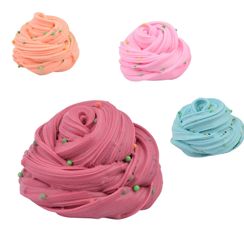 DIY Fluffy Slime Supplies Toys Mixing Foam Colorful Foam Ball Clay