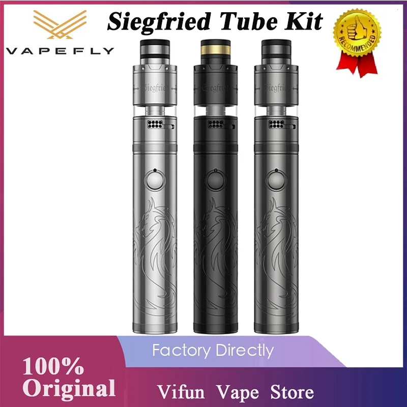 Original Vapefly Siegfried Tube Kit Powered by 18650/20700/21700 Electronic Cigarette Vaporizer 7ML Anti-dry-burn Vapor Pen | Электроника