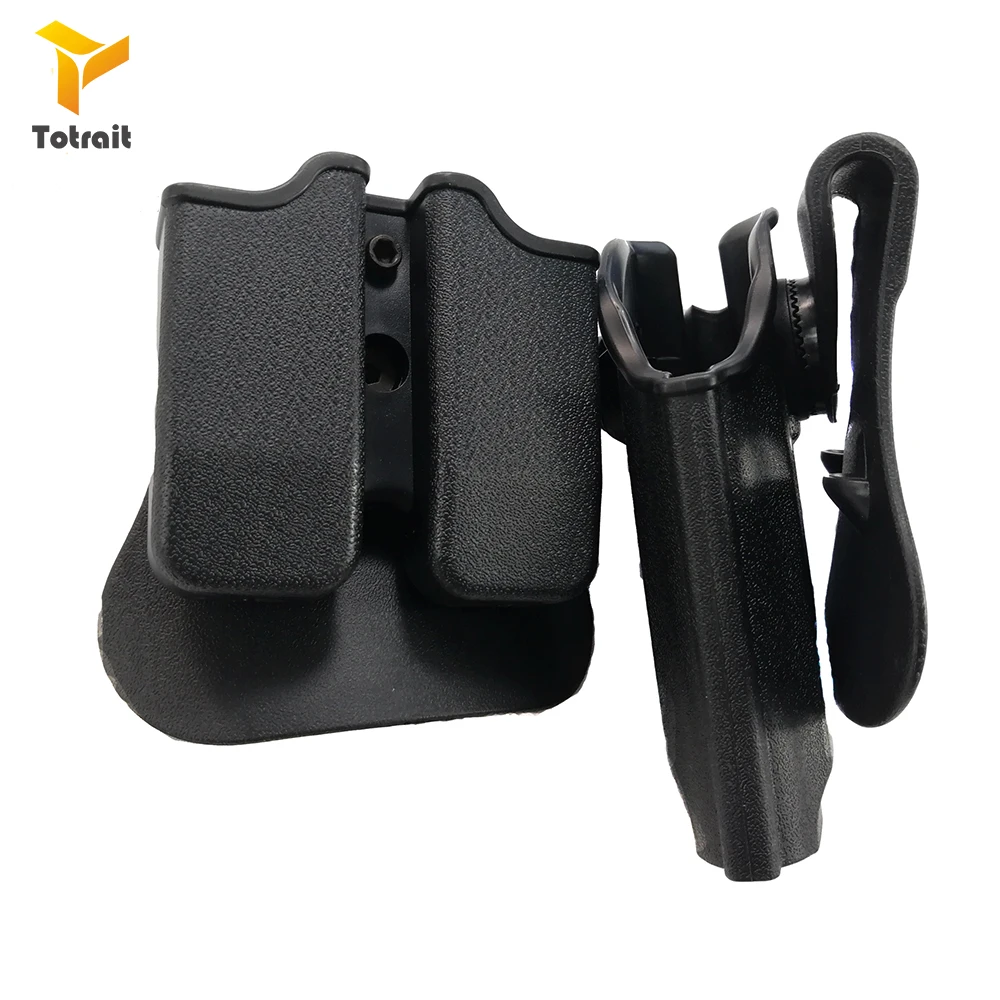TOtrait Тактический IMI Glock боевой пистолет кобура Охота для Glock 17 19 22 26 31 чехол для пистолета с зажимом для журналов Чехлы аксессуары