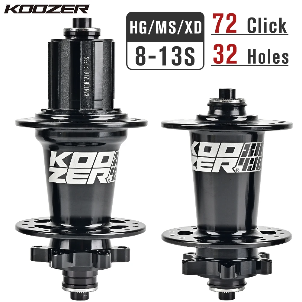 Koozer XM490 PRO Hub 4 Bearing MTB Mountain Bike Front Rear 32 Hole Disc Brake Bicycle HG 8 9 10 11 12 13Speed SX NX 12V | Спорт и