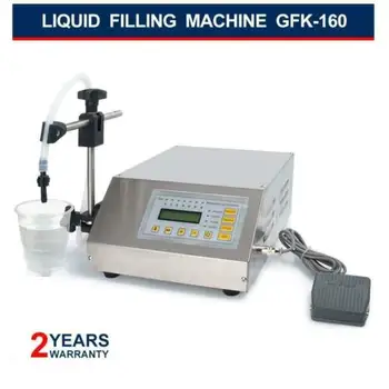 

5-3500ml Water Softdrink CNC Liquid Filling Machine Digital Control GFK160 Water Oil Perfume Milk Small Bottle Filler