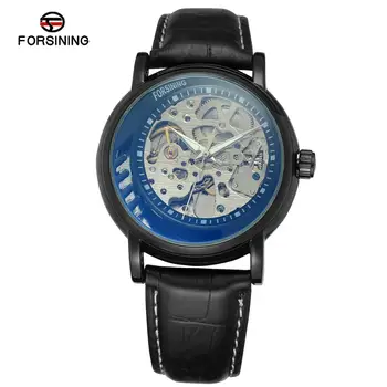 

FORSINING Fashion popular men's and women's watches black alloy watch case automatic mechanical wrist watches