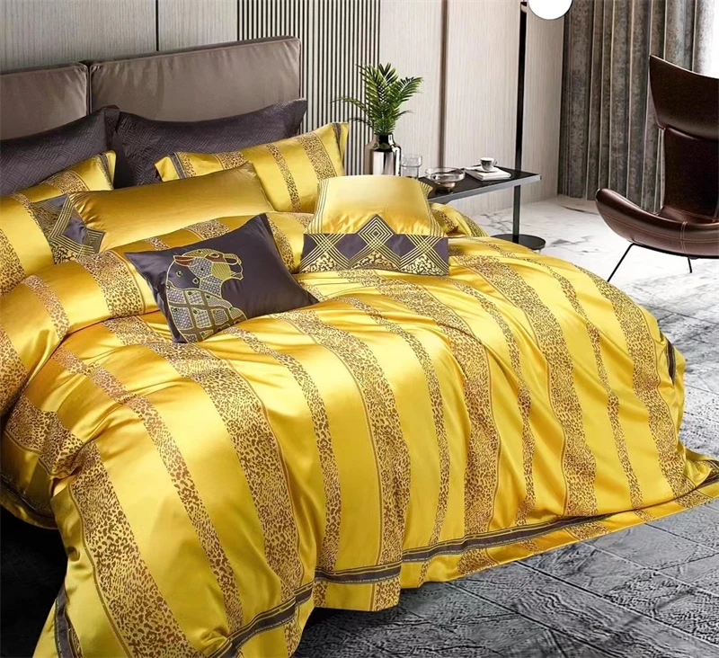 Waliicorners Satin Silky Quilt/Duvet Cover Set Bed Linen Bedspread Pillowcase Luxury Vintage Jacquard And Egyptian Cotton Bohemia Bedding Set 20 H4ed35a1cd8cb4fce9fdcc7a8e6e77d4c7