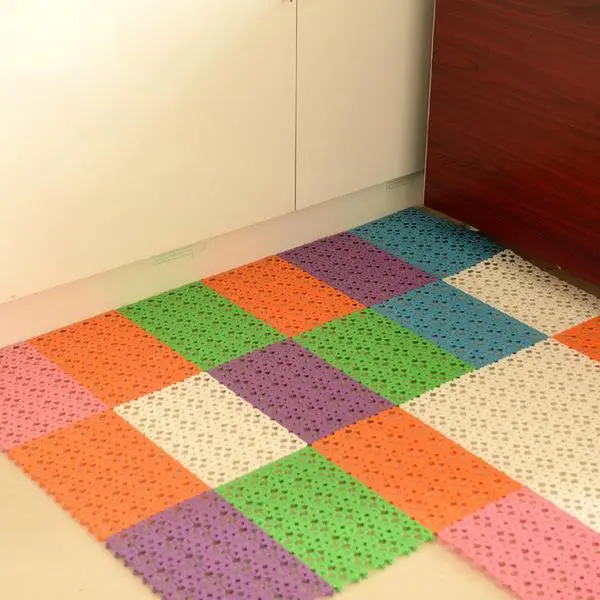

30x20cm Nonslip Shower Floor Plastic Massage Bathroom Bath Rug Pad Mat