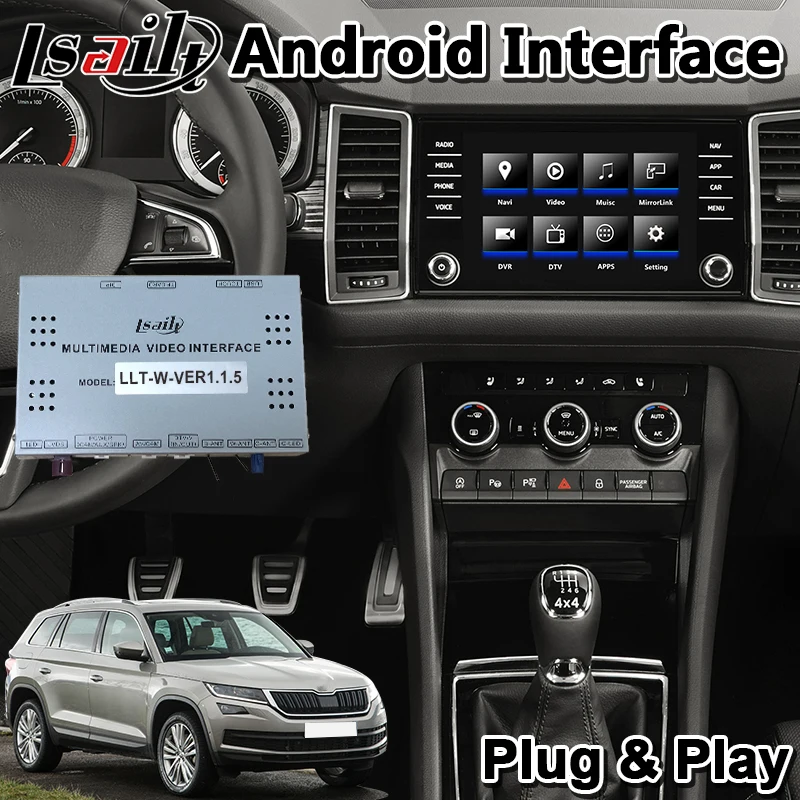 Видеоинтерфейс Android для Karoq / Kodiaq Rapid Fabia Superb Octavia MQB MIB MIB2 system 2014 2019 гг. T7|GPS