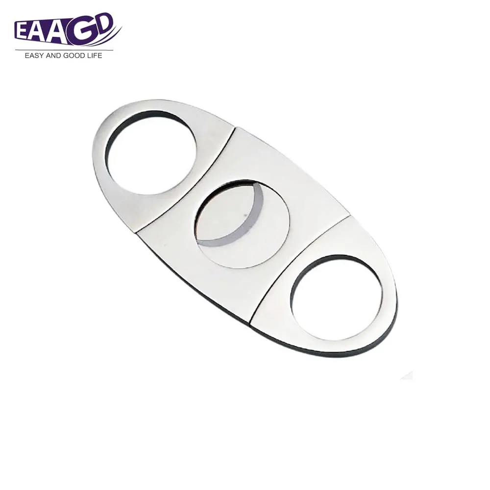 Резак для сигар из нержавеющей стали с двойным лезвием гильотинные ножницы