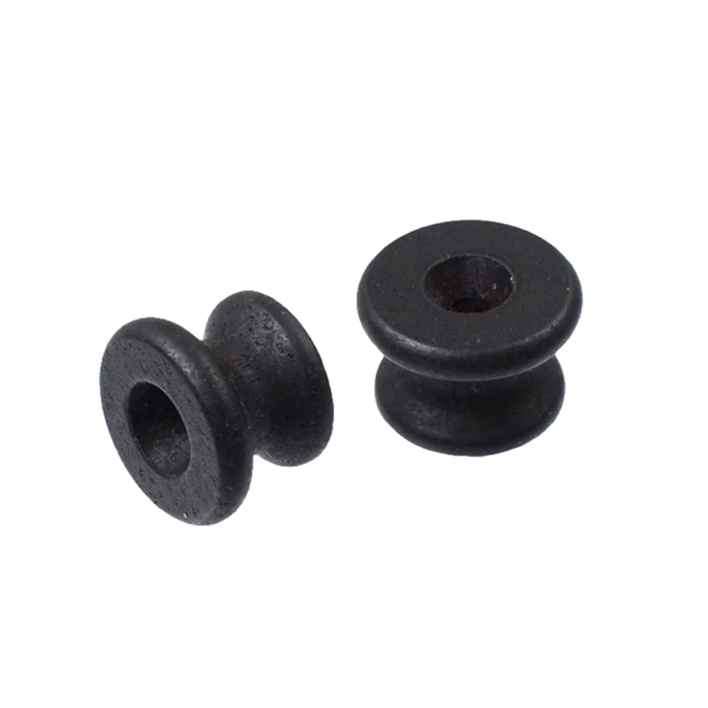 2 Pieces Ebony Guitar Strap Button Endpin Strap Lock for Guitar Parts Accessories
