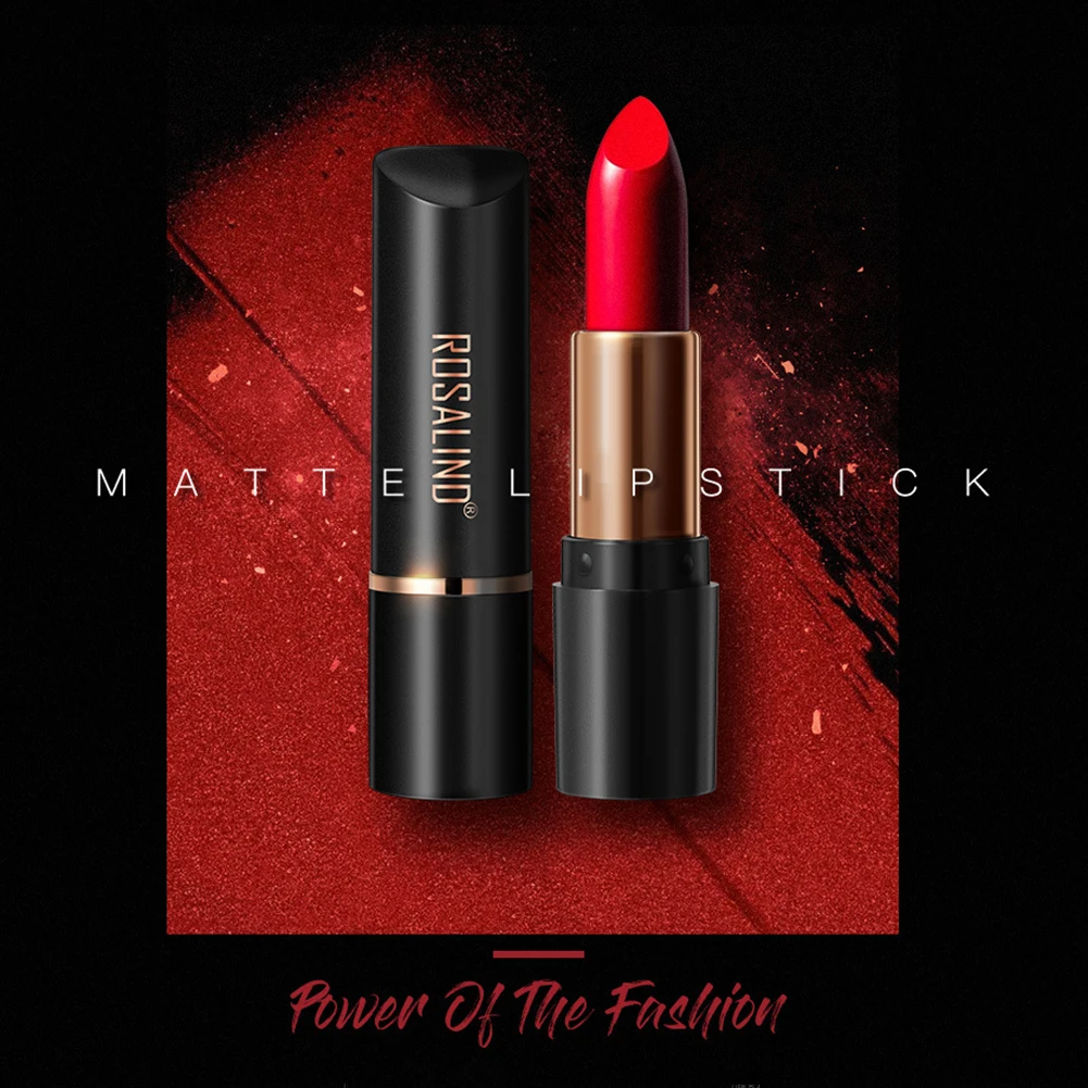 ROSALIND 4g Matte Waterproof Lasting Moisturizing Lipstick Lip Gloss Cosmetics Makeup Lipstick Long-Lasting Matt Lipstick ROSALIND 4g Matte Waterproof Lasting Moisturizing Lipstick Lip Gloss Cosmetics Makeup Lipstick Long-Lasting Matt Lipstick