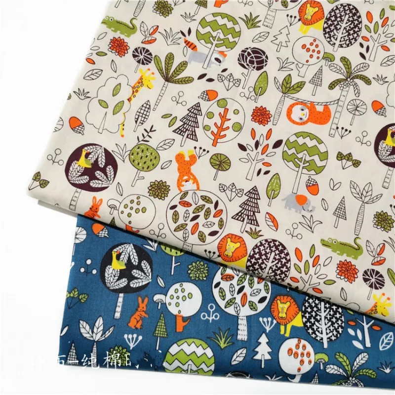 Мультяшная детская хлопковая Лоскутная Ткань с принтом детская хлопковая ткань для комплект кровати «сделай сам» ткань Швейные стеганые ткани