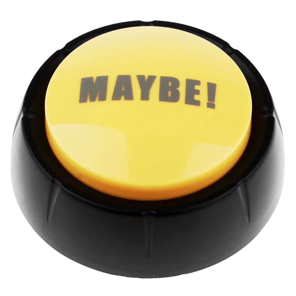 Sound Buttons Game Show Answer Buzzers-Yellow(MAYBE),Red(NO),Blue(SORRY),Green(YES) for Pick