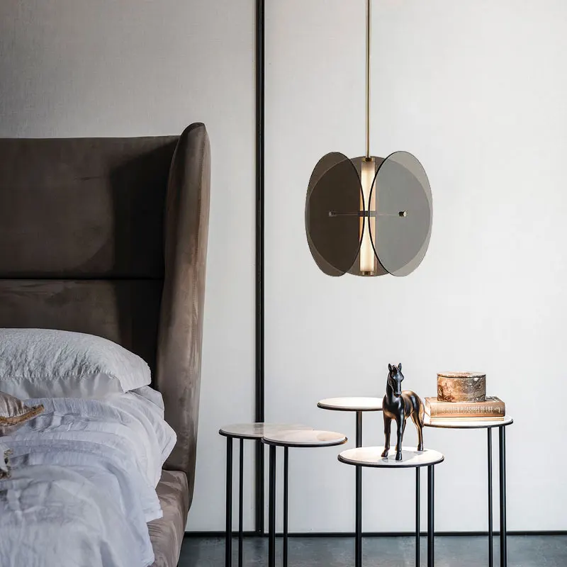 

Nordic style chandelier hotel lighting creative bar restaurant light single head bed lamp home bedroom