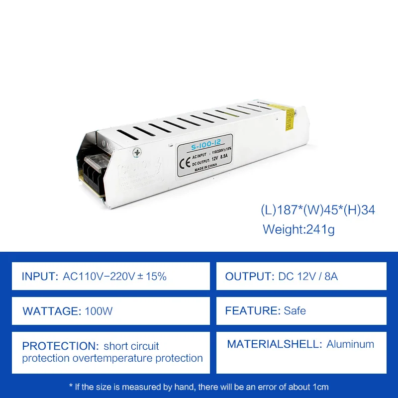 Z03D-Long-Power-12V8A-100W