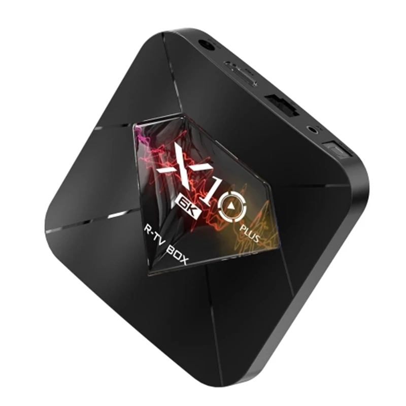 R-Tv Box X10 Plus Android 9,0 Smart Tv Box Allwinner H6 Uhd 4K медиаплеер 6K декодирование изображения 4 Gb/32 Gb 2,4G Wifi 100M Lan Usb3