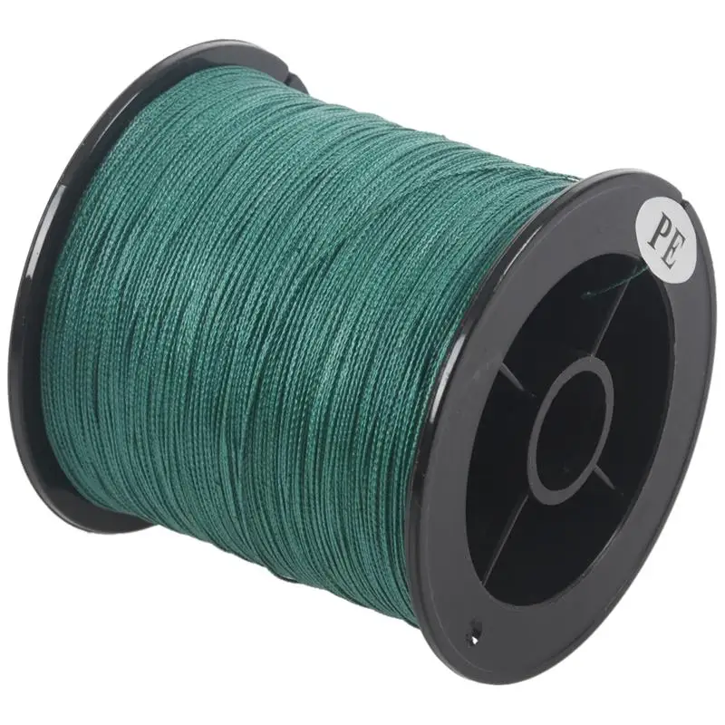 Top quality 4 strand 300m/330yard ink stick green PE braided fishing line