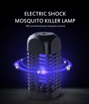 

LED Electric Shock Mosquito Killer Lamp USB Fly Zapper Mosquito Repellent Light Bug Insect Pest Zapper Pest Control