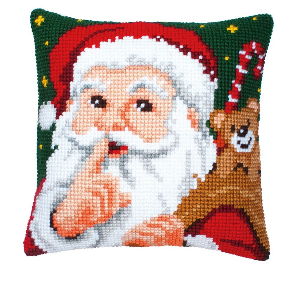 Latch Hook Cushion Yarn for Cover Santa Claus Pillow Case Sofa Printed Canvas Home Decorative | Дом и сад