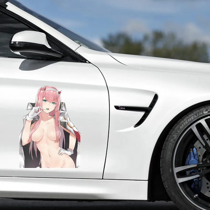 

Personality Anime DARLING In The FRANXX Cosplay Car Sticker and Decal Creativity Bumper Window Cover Scratches Accessories PVC