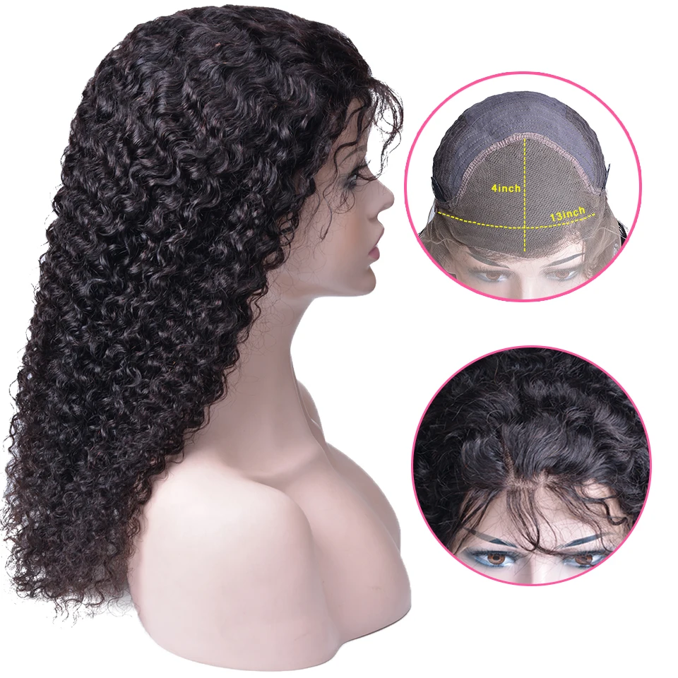 Вьющиеся человеческие волосы парик бразильские Короткие Длинные Кружевные передние человеческие волосы парики для черных женщин 150% плотность кружева парик не-Реми