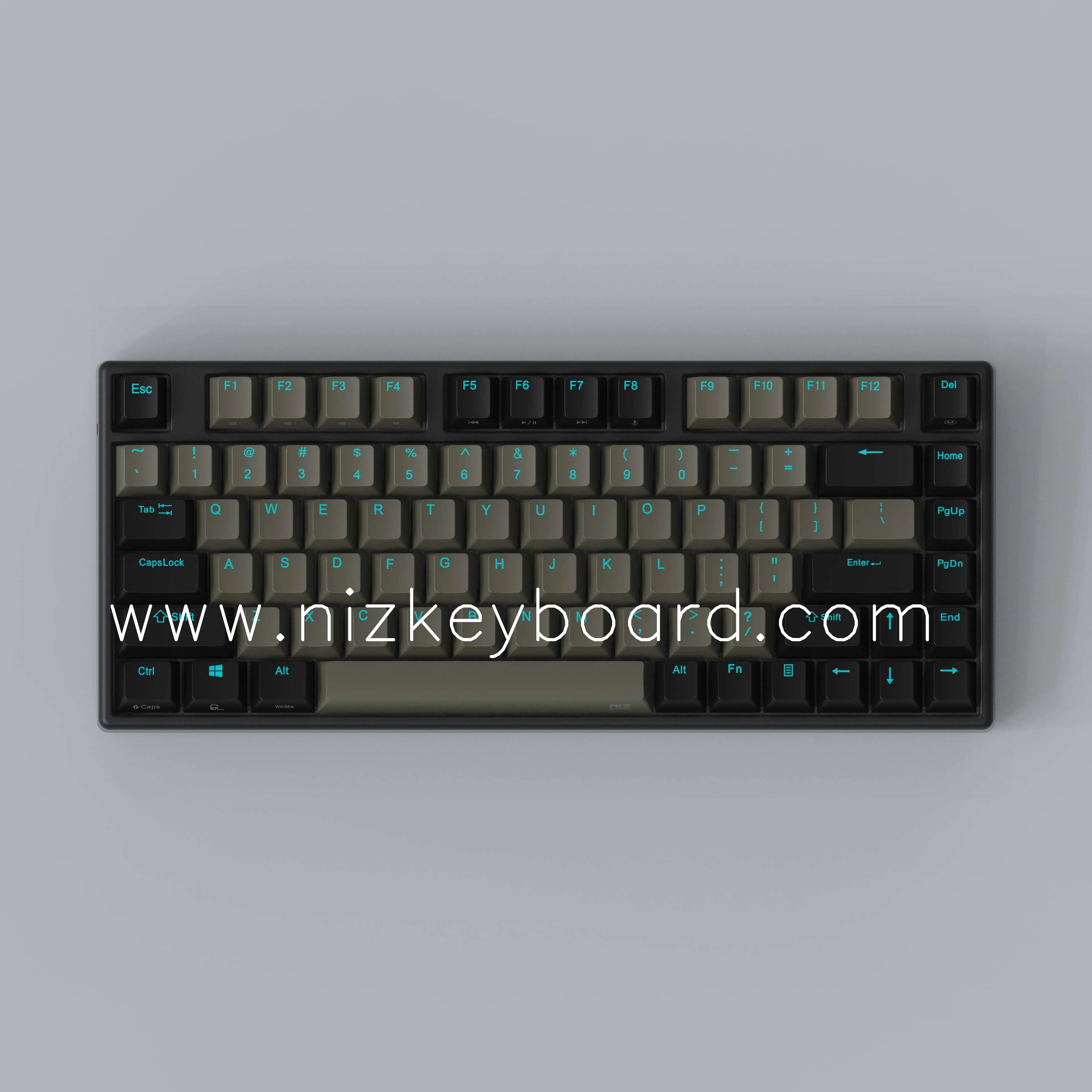 

2021 NIZ Micro82 Black EC Keyboard USB Bluetooth RGB two-color PBT Keycaps Multi-Function Programmer Use to Office work and Game