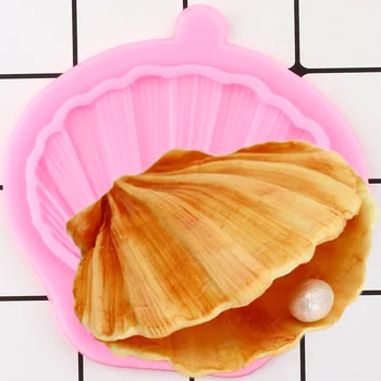 

Clam Shell Silicone Molds DIY Party Cupcake Topper Fondant Cake Decorating Tools Cookie Baking Candy Chocolate Gumpaste Moulds