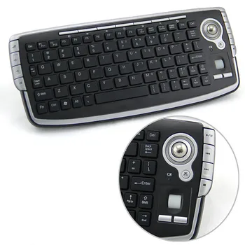 

2019 HOT G13 2.4G USB Wireless Mini keyboard With Built-in Track Ball Mouse For PC#T2