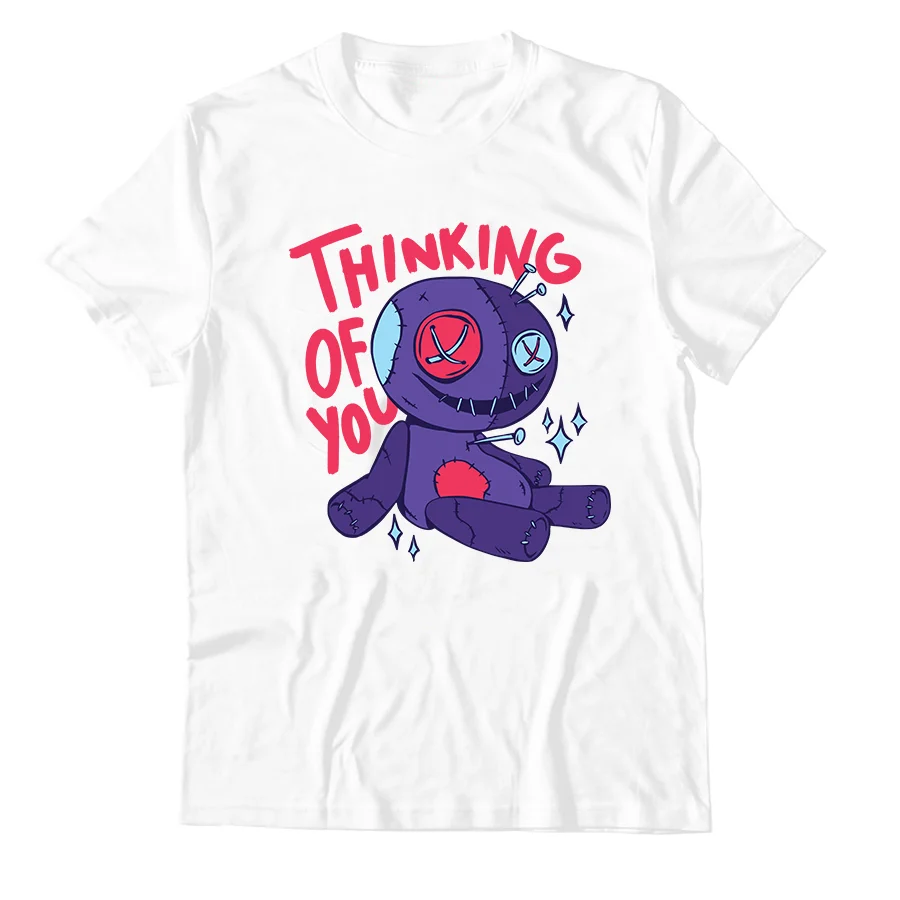 T Shirt Vintage Pour Femmes Estival Et Surdimensionne Avec Citation De Poupee Voodoo Harajuku 100 Aliexpress